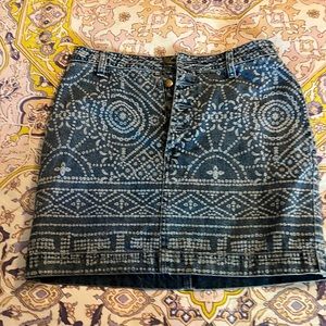 Free People Denim Mini Skirt